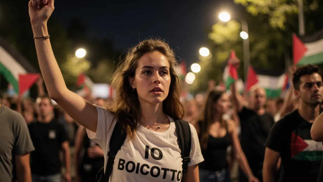 Manifestazione per boicottaggio
